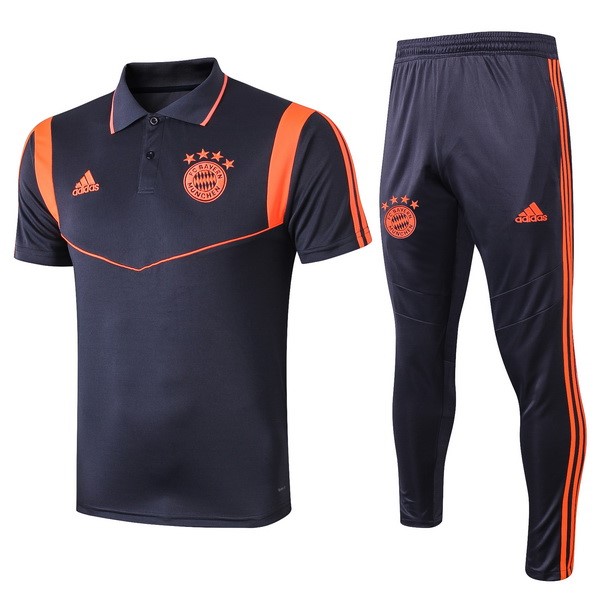 Polo Conjunto Completo Bayern Munich 2019/20 Azul Naranja